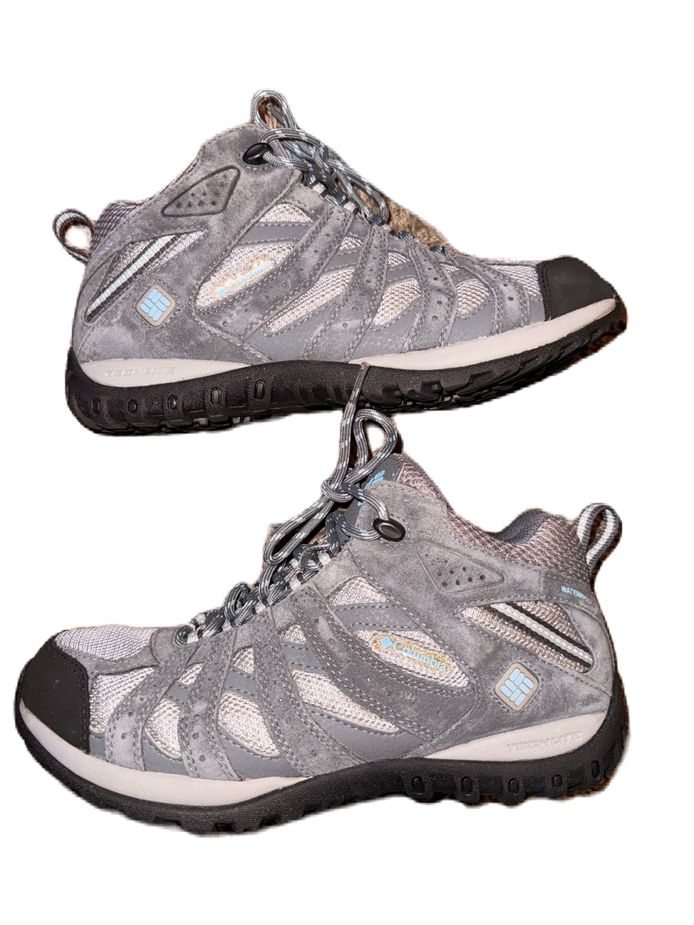 Columbia Redmond Mid Waterproof Hiking Boots Omni-Tech Womens Shoes Size 9.5 EUC